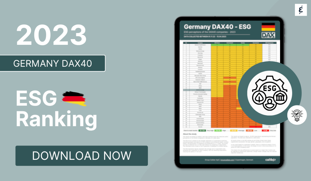 Germany DAX40 ESG Ranking 2023 - Caliber