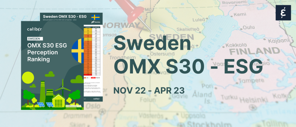 Sweden OMX S30 ESG Ranking​ 2023