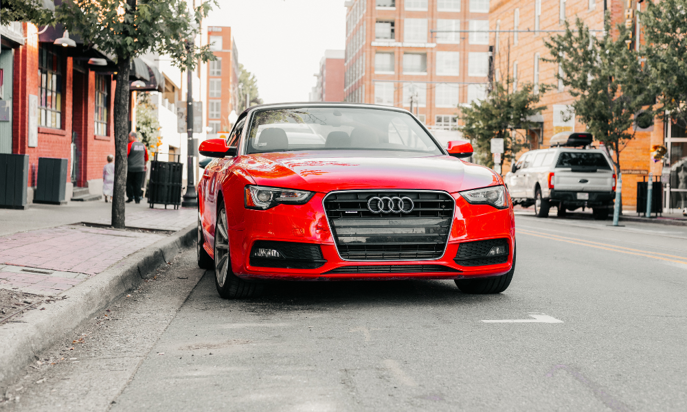 Red Audi Car