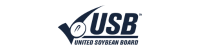United Soybean logo blue