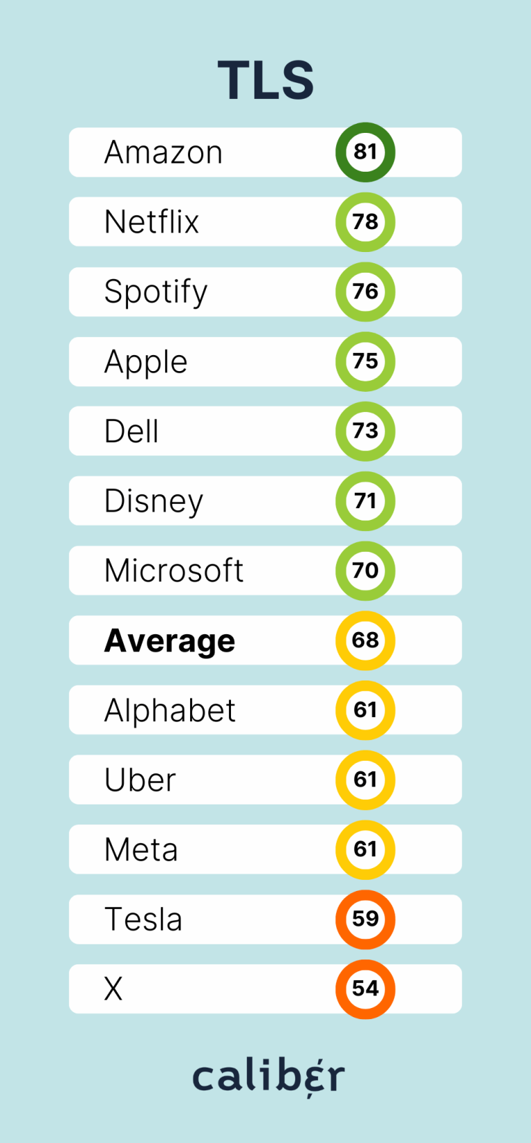 Big Tech Big Tech TLS Score