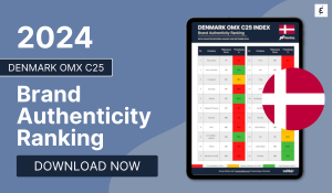 DENMARK OMX C25 Brand Authenticity Ranking 2024 - Caliber
