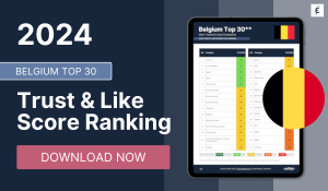 Belgium Top 30 Trust & Like Score Ranking 2024 - Caliber