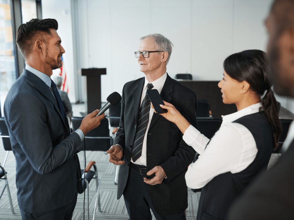 A PR Team discussing