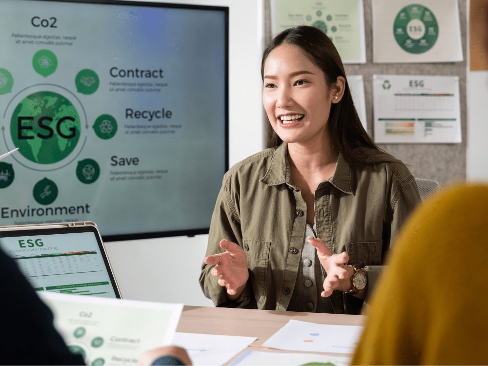 ESG Leader in a meeting